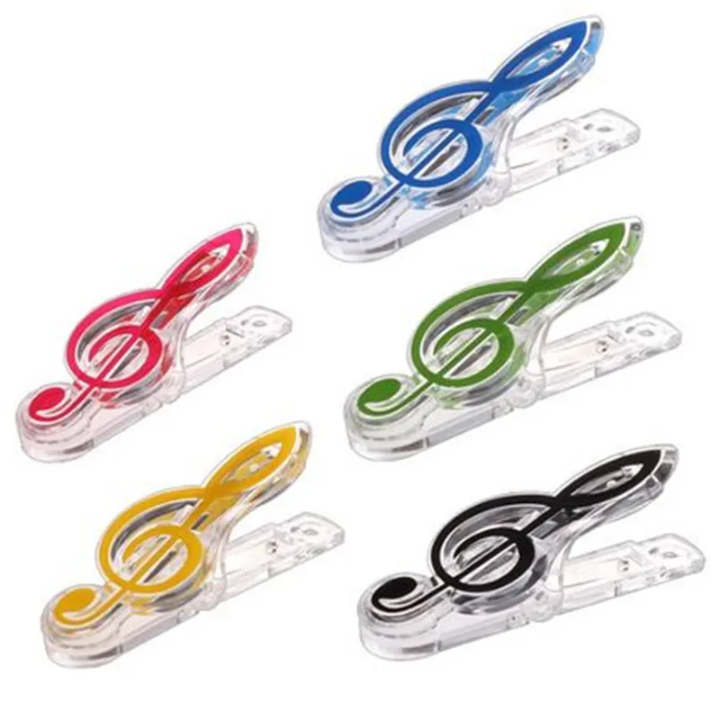 

Music Clips Book Paper Sheet Clips Stationery Office Memo Clip Decorative Folder Cute Musical Note Clamp Binding Supplies
