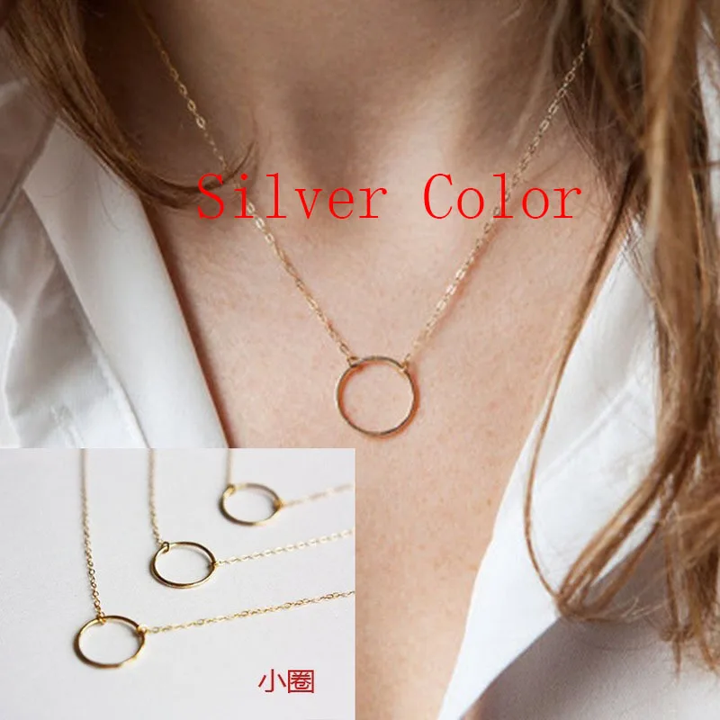 Silver color6 Abayabay Long Personalized Girl Cross Necklace Chain Women Yellow Gold Color Pendant TRENDY Collares Collier Necklaces Jewelry - Окраска металла: Silver color6