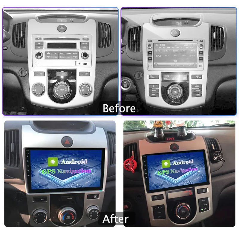 Автомобильный мультимедийный проигрыватель IPS DSP CARPLAY 6G + 128G 9 дюймов Android 10 для KIA