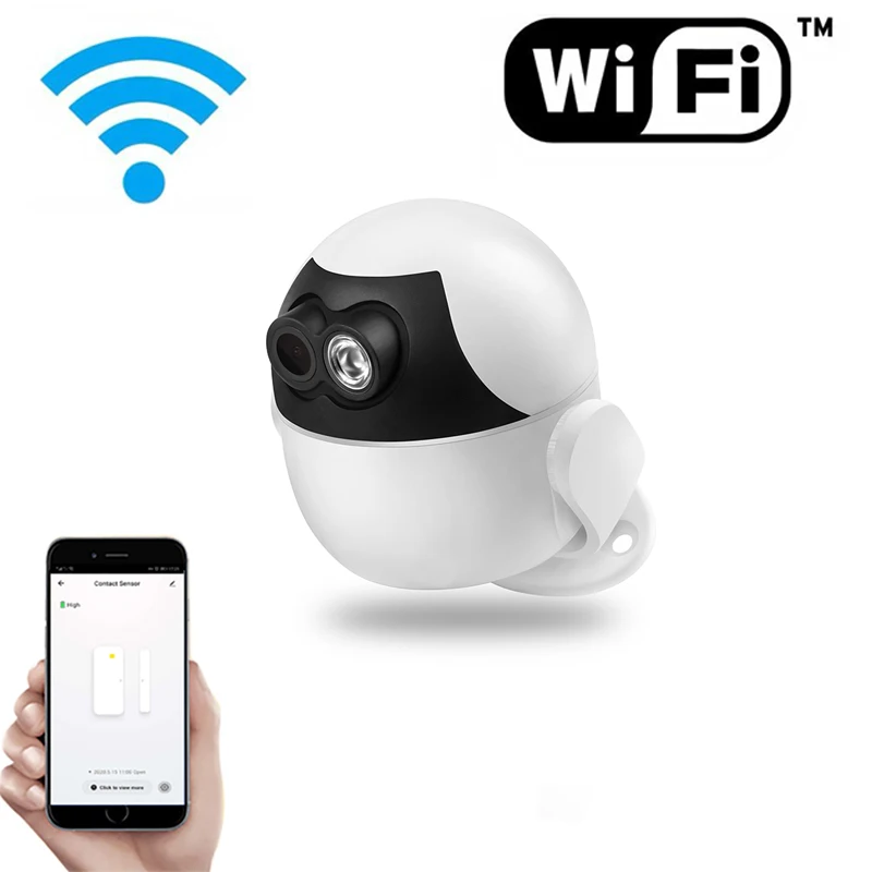 

Камера видеонаблюдения, беспроводная, 1080P, Wi-Fi, угол поворота 355 °