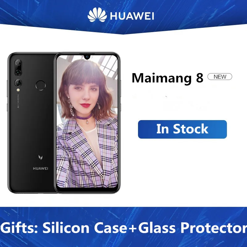 DHL, быстрая, HuaWei Maimang 8, мобильный телефон Kirin 710, Android 9,0, 6. 2" ips 2340X1080, 6 ГБ ram, 128 ГБ rom, МП, отпечаток пальца, FM