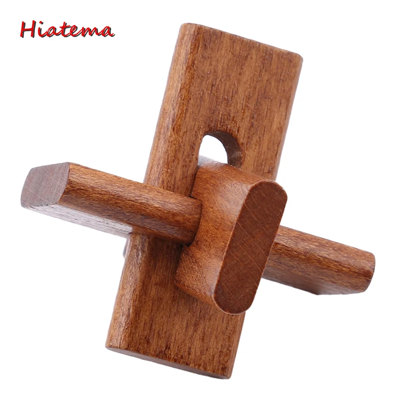 

6pcs/set IQ Brain Teaser Kong Ming Lock Lu Ban Lock 3D Wooden Interlocking Burr Puzzles Game Toy For Adults Kids