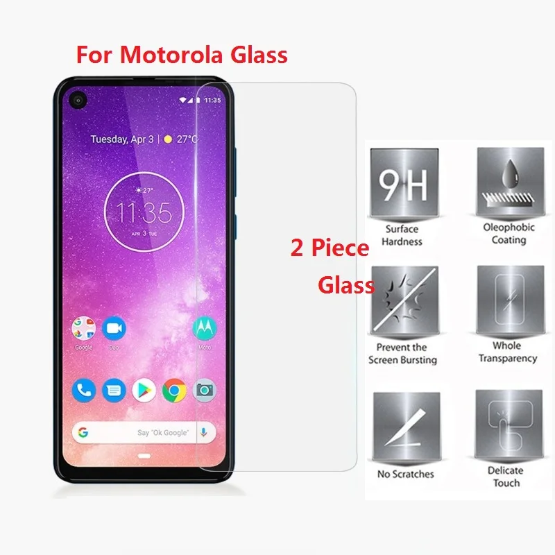 Закаленное стекло для Motorola Moto P50 P40 Power P30 Play 2 шт. Защитное G stylus X3 стекло|Защитные