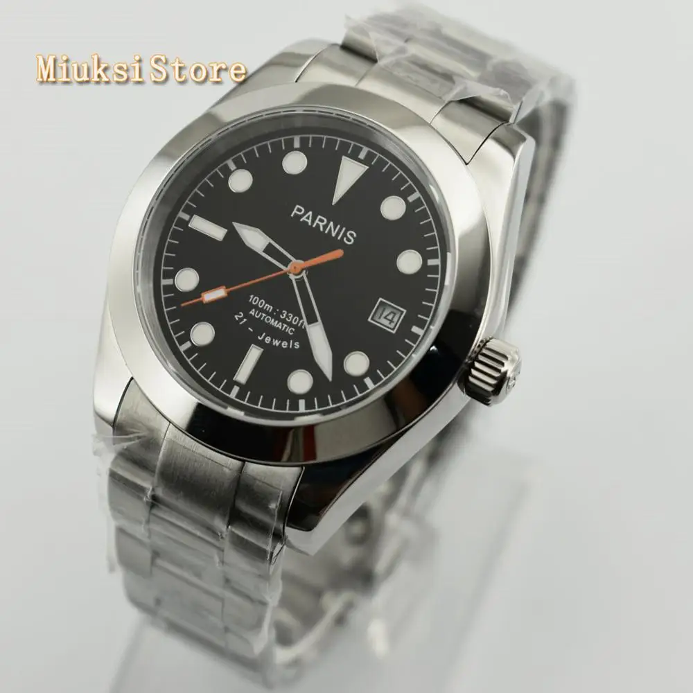 style 1 Parnis мужские лучшие механические наручные часы 40 мм сапфировое стекло зеленый черный серый серия циферблат Автоматический ход Мужские t мужские часы - Цвет: style 1
