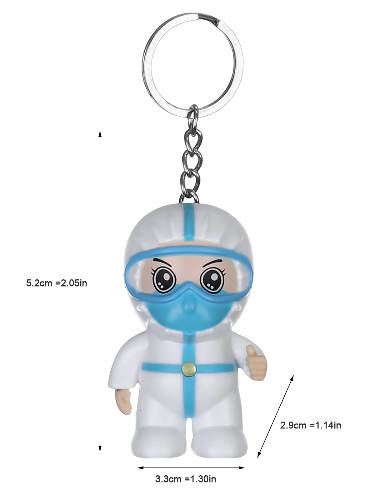 

Portable MINI Nurse Glowing Sounding Cute Keychain Decorative Doll Ornament Key chain Gift