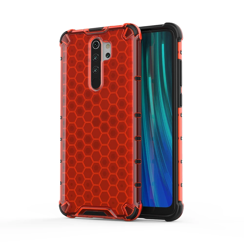 Сотовая защита для Xiaomi Redmi Note 8 Pro Чехол прозрачная гибридная силиконовая броня для Redmi Note 8 7 6 5 7A Pro задняя крышка