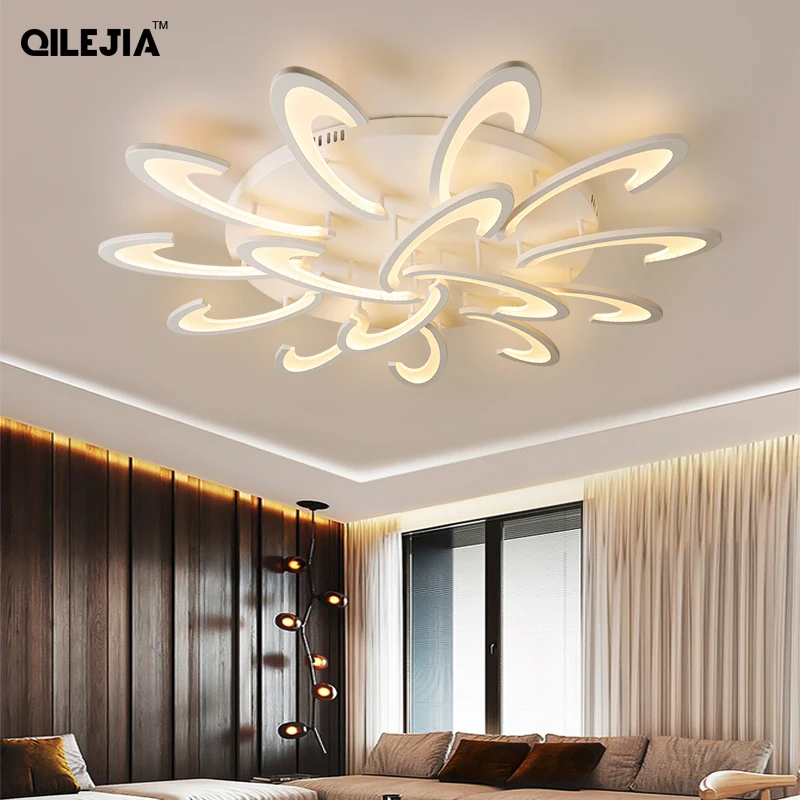 Светодиодная потолочная люстра прямоугольная современная лампа для гостиной