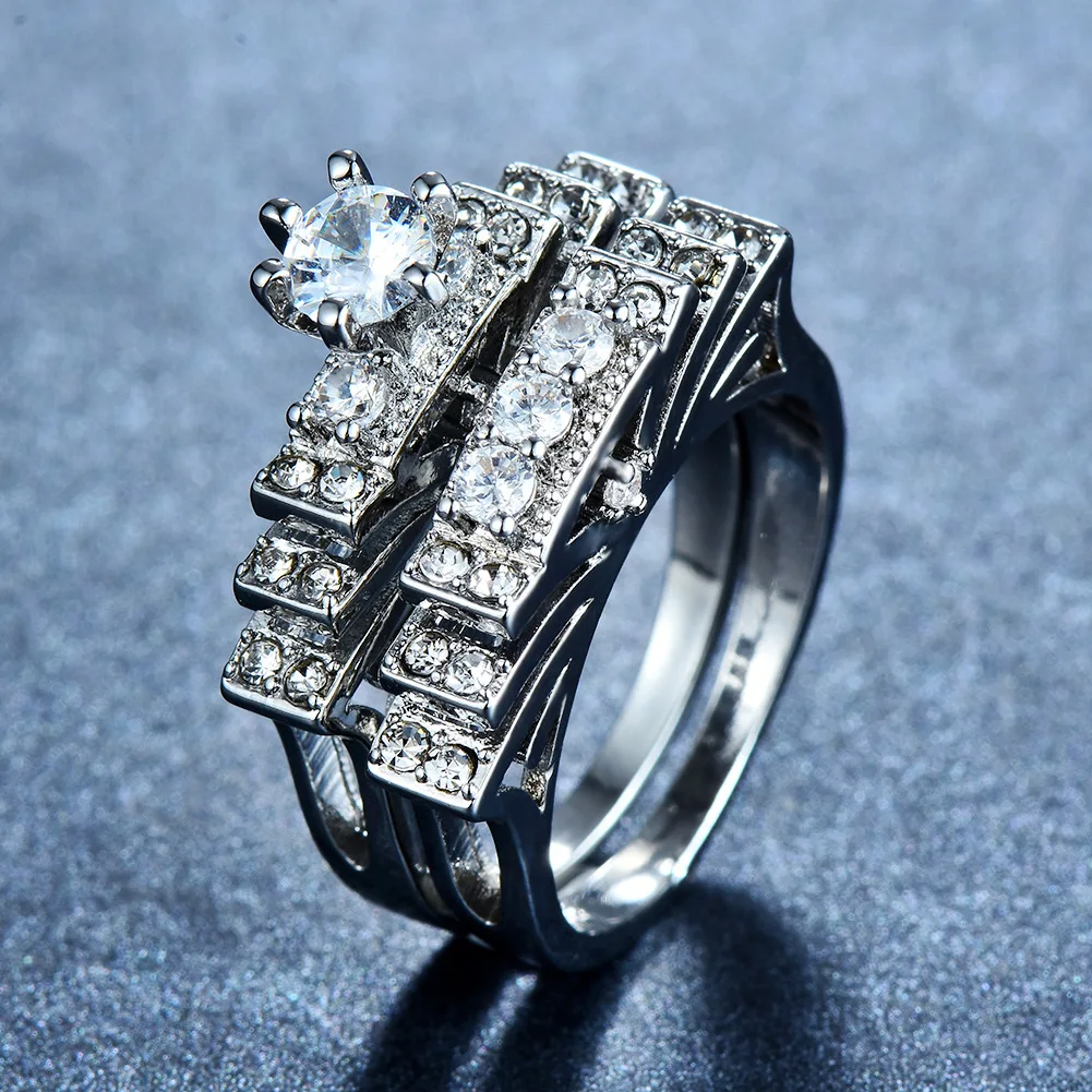 925 anillos серебряное Новое модное женское элегантное циркониевое кольцо, ювелирное изделие серебряного цвета, обручальные кольца для женщин, размер 5 6 7 8 9 10 11