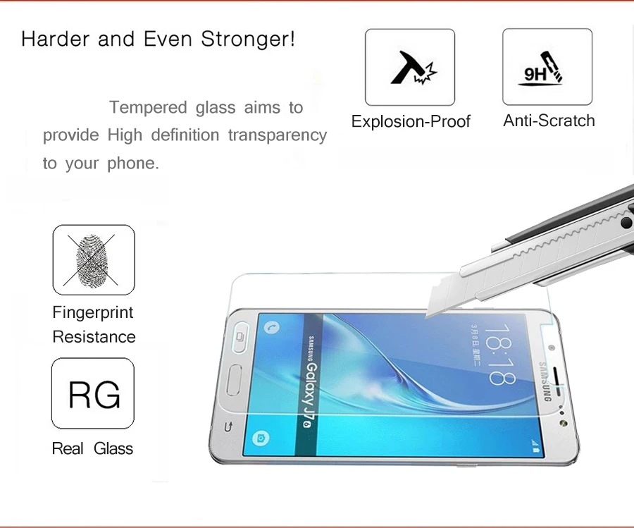Закаленное Стекло на для samsung Galaxy J3 J5 J7 J2 J5 J7 Prime Экран протектор для samsung J2 J4 J6 J8 защитная пленка