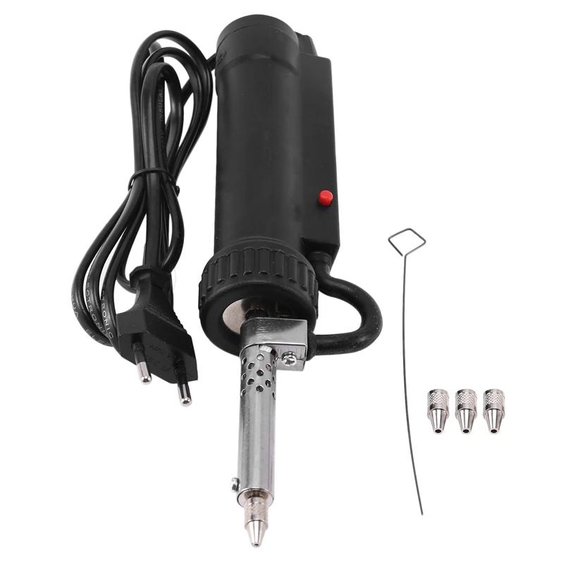 

TOP 30W 220V Electric Vacuum Solder Sucker Desoldering Pump Iron Tool Soldering Tools Automatic Suction Tin Tools Eu Plug