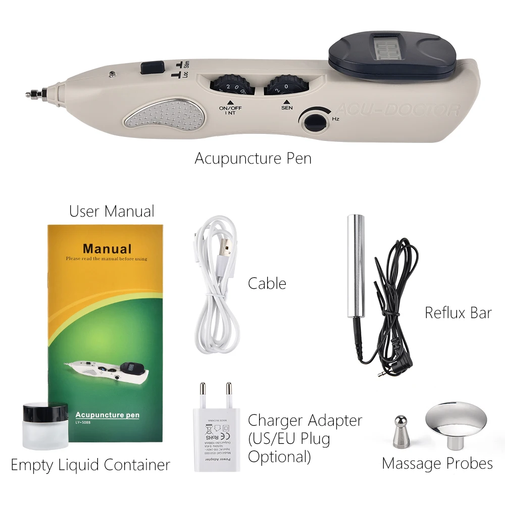 Электронной акупунктуры массажер Meridian ручка здравоохранения Монитор