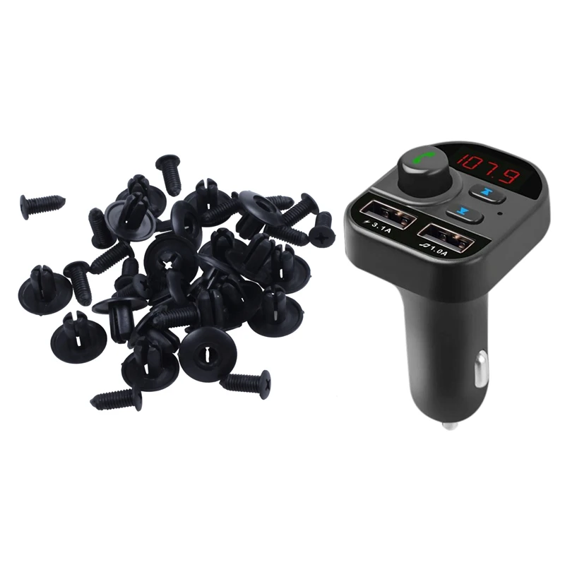 Автомобильная Пряжка черные зажимы для уплотнения с MP3 плеером зарядное