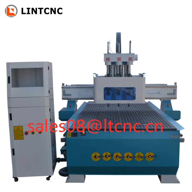 Wood cnc router with 4 pc spindles ATC woodwoeking machine factory price | Инструменты