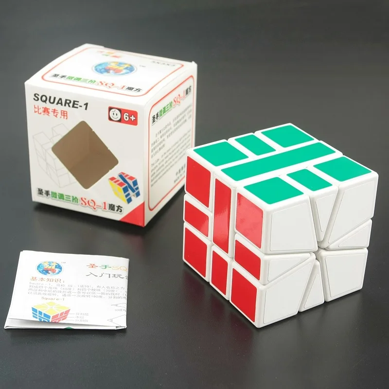 Shengshou SQ-1 черный/белый Cubo Magico скоростные кубики shengshou головоломка для детей развивающие игрушки 57 мм нерегулярные кубик рубика