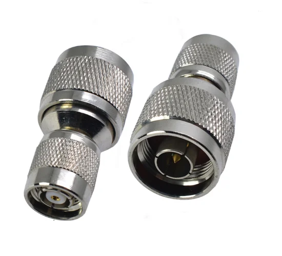 2pcs New Adapter RP TNC Male To N Male Plug RF Coaxial Connector