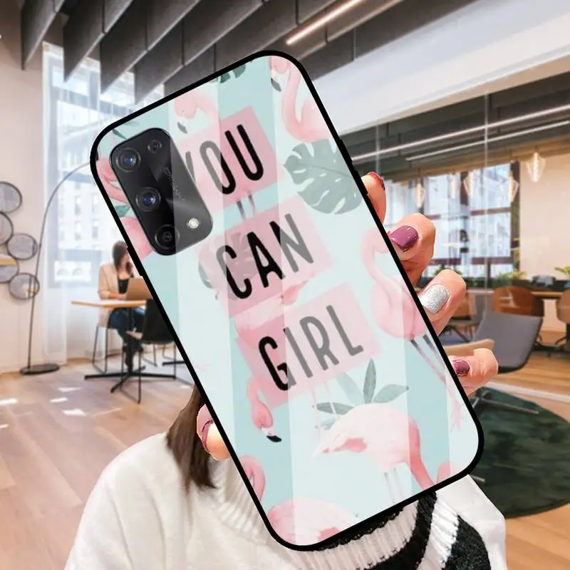 Винтажная стеклянная оболочка RUICHI в виде фламинго для Oppo R9 11 17 PRO F5 7 9 A5 37 57 59 83 |