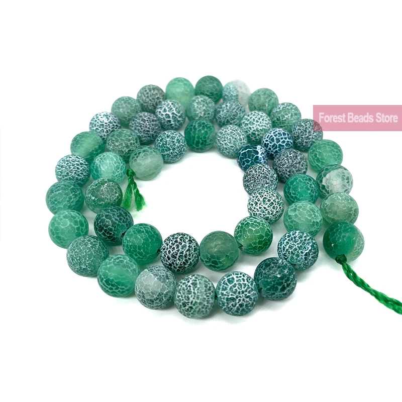Натуральный морозный Краб зеленые Агаты круглые бусины 15 &quotнитка 6 8 10 мм Diy