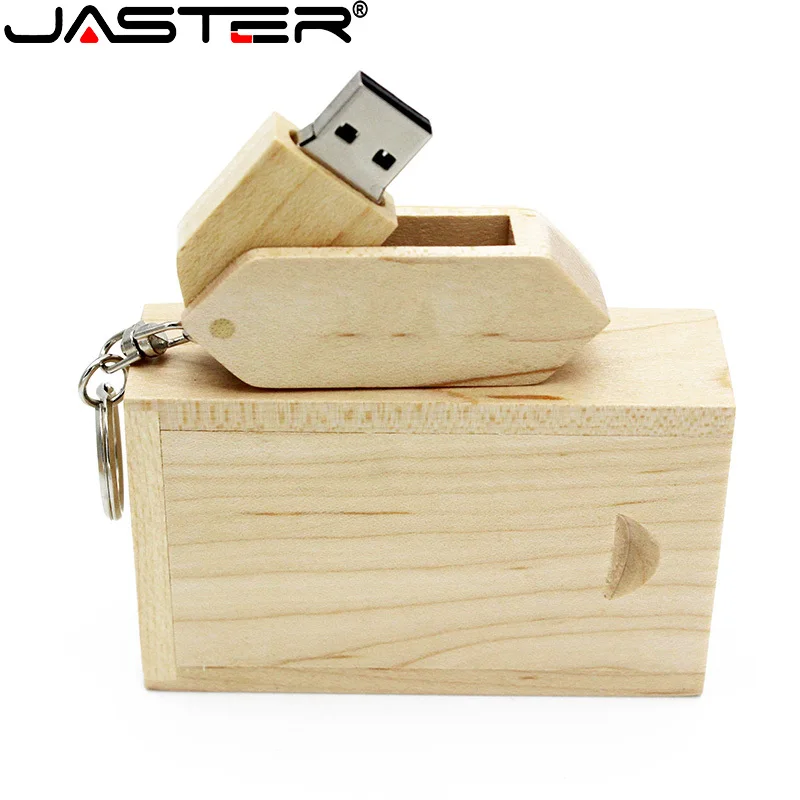 

USB-карта памяти JASTER деревянная с логотипом, 8 ГБ, 16 ГБ, 32 ГБ, 64 ГБ