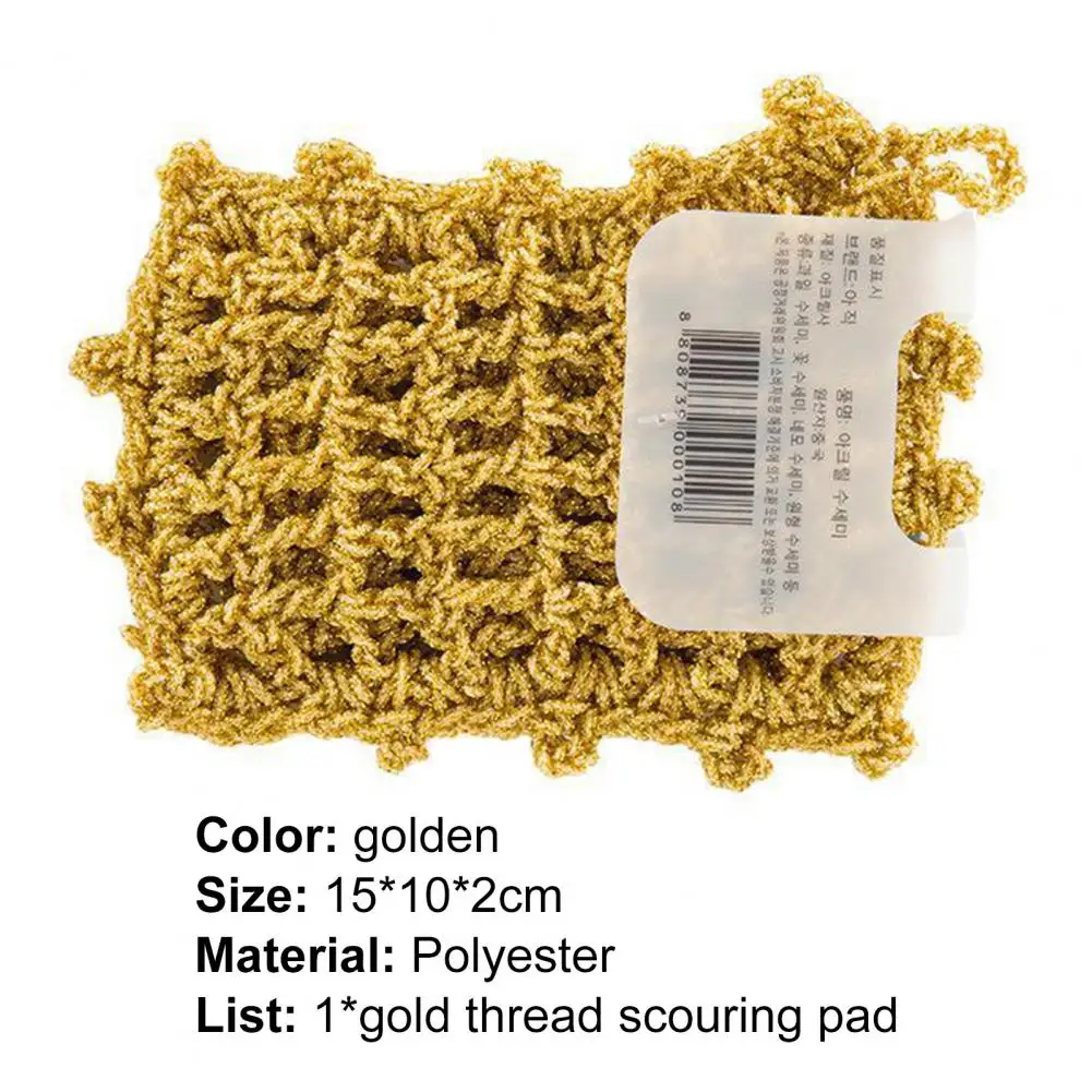 

Scouring Pads Double Sided Non-stick Polyester Durable Mesh Cleaning Towel for Home