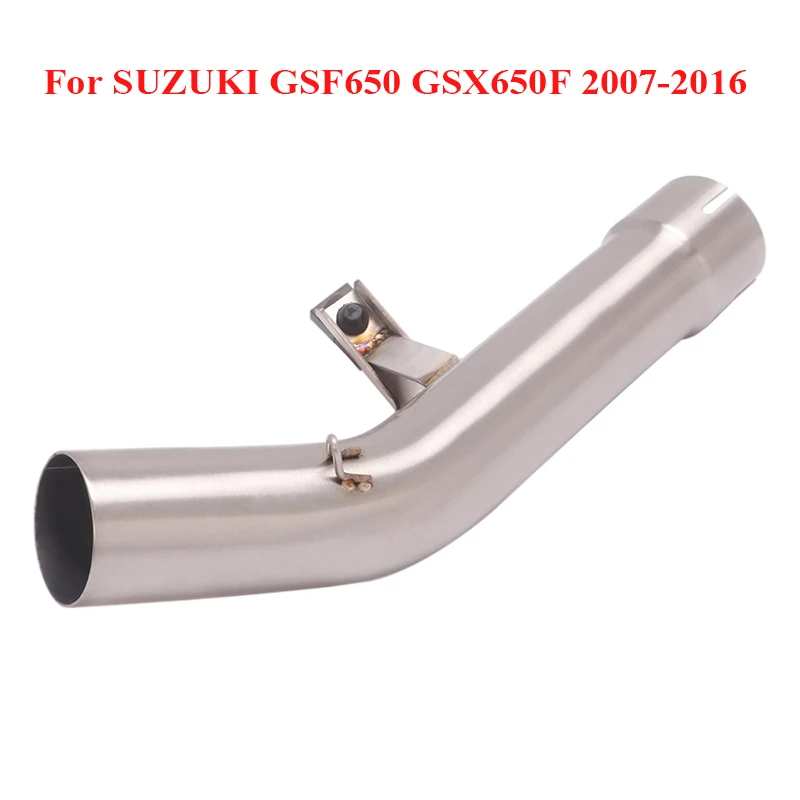 

51mm Motorcycle Exhaust Connector Link Pipe Mid Middle Pipe for SUZUKI GSF650 GSX650F 2007-2016