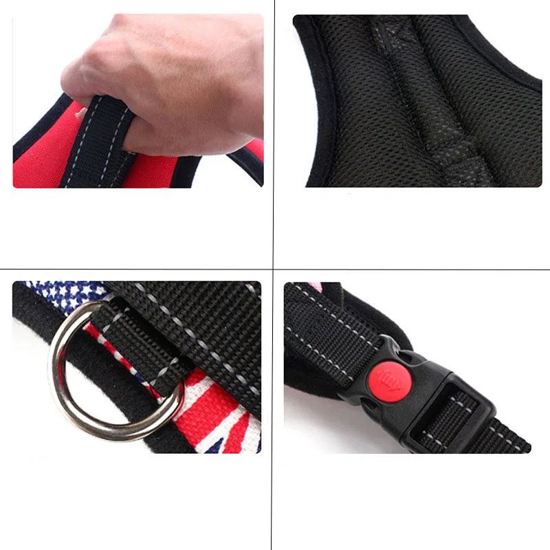 K9 нейлоновый поводок для собак жилетка без тяги больших регулируемый ошейник