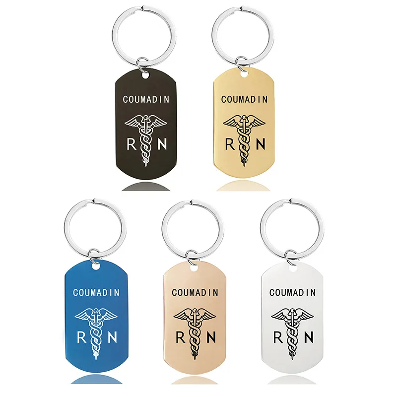 Квадратный брелок с надписью аксессуары для ключей со знаком диабета эпилепсии