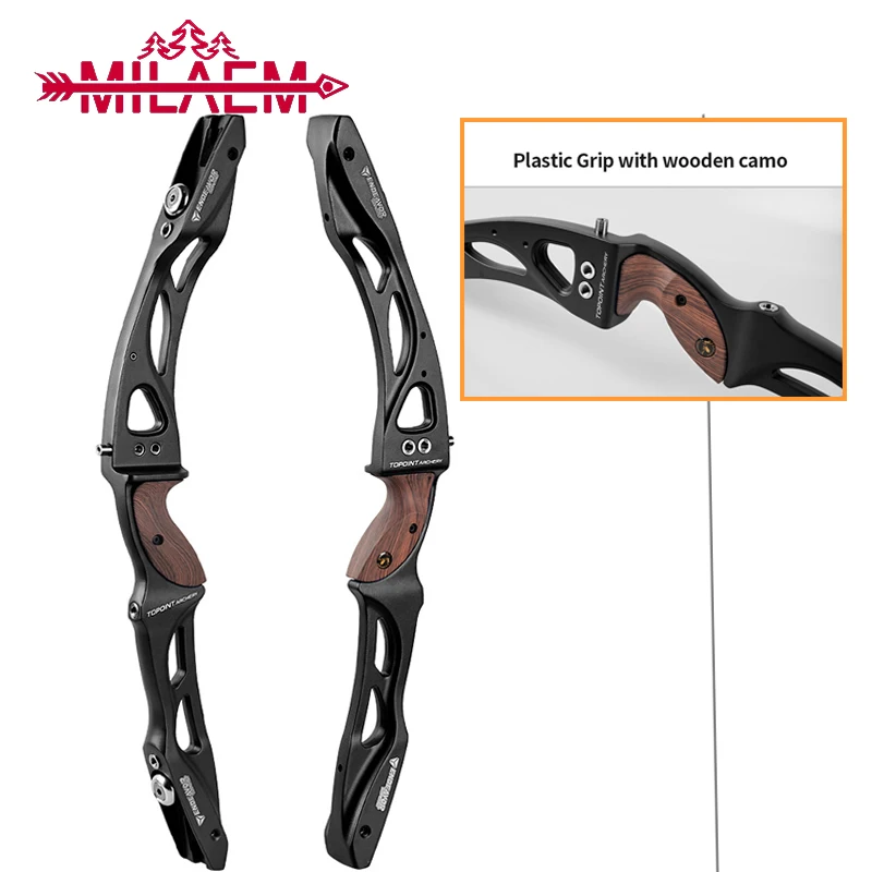 

1 Set Archery ILF Recurve Bow 18-44 lbs Bow Magnesium Alloy Bow Riser Fiberglass Maple Bow Limb Competition Hunting Accessories