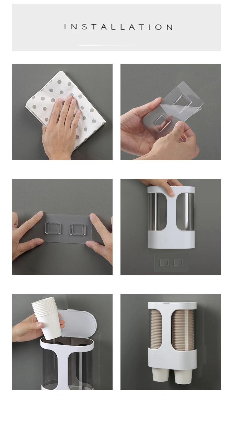 Одноразовый держатель для чашек Диспенсер Бумажных Стаканчиков стакана воды по