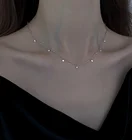 Ожерелье из настоящего стерлингового серебра 925 пробы с геометрическим круглый чокер для женщин, Изящные Ювелирные украшения в минималистическом стиле, милые аксессуары для подарка
