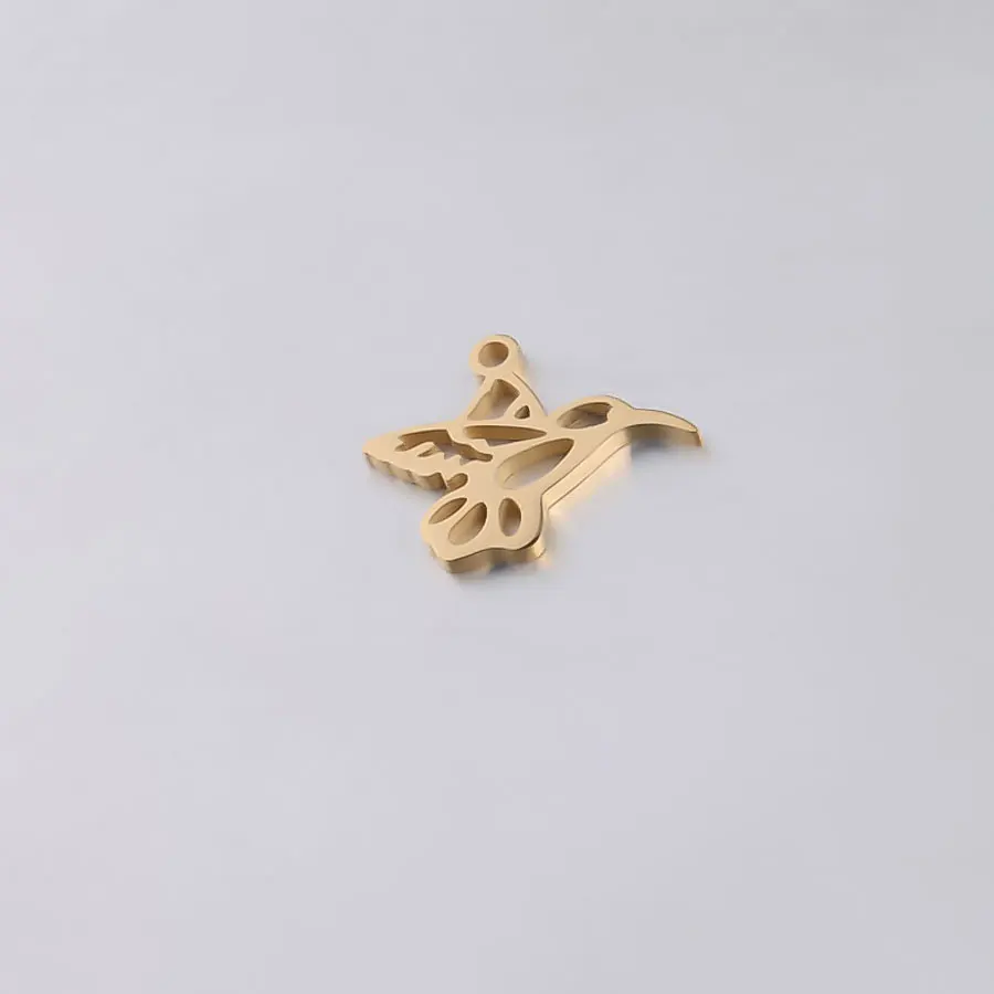 5 шт. ожерелье из нержавеющей стали с животными птицами Колибри кулон Новинка