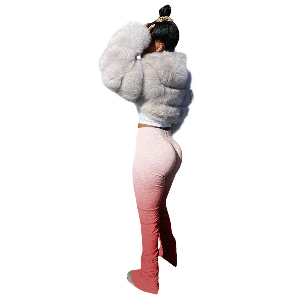 Женские Плиссированные леггинсы Adogirl повседневные открытые узкие брюки с