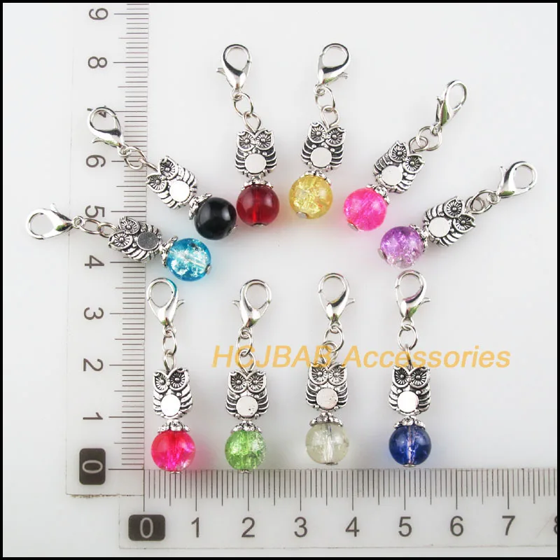 Модная обувь на каблуке 10 шт тибетские Серебряные Тона Сова смешанные в стиле