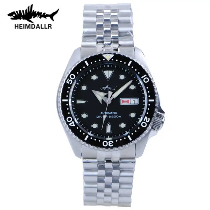 Мужские часы HEIMDALLR для дайвинга Sharkey SKX007 316 стальные с сапфировым стеклом 200 м