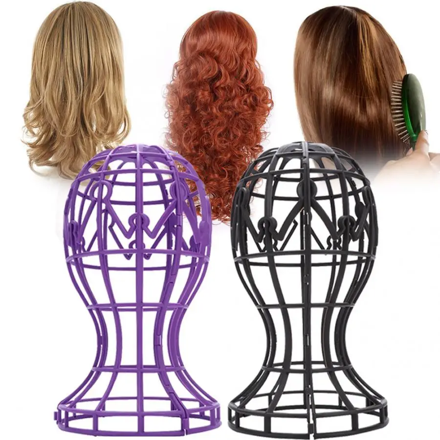 Парик голова 2 цвета ABS складной парик дисплей поддержка стенд профессиональный