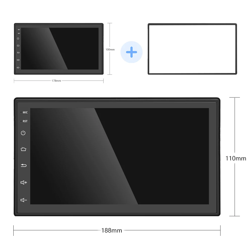 2Din Android Car Multimedia Player GPS Navigation 2 din HD Autoradio WiFi USB FM Din 7" Audio Radio Stereo Backup Monitor | Автомобили