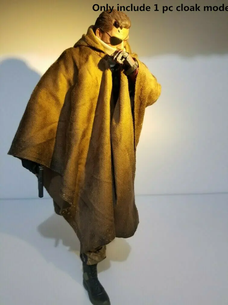 

[only cape]1/6th Old Effect Brown Cape Cloak Model for 12" Male & Female Body Figure