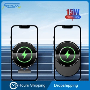 magnetic car wireless charger for iphone 12 pro max mini fast charging phone car holder portable qi wireless charger car aitvent free global shipping