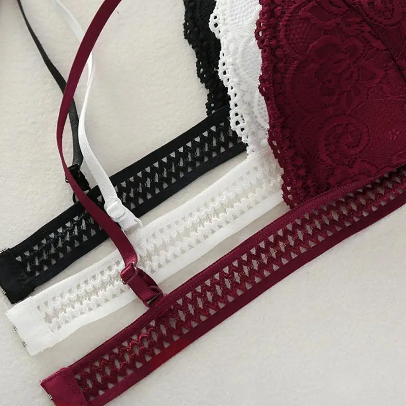 Женский кружевной бюстгальтер во французском стиле нижнее белье с треугольной