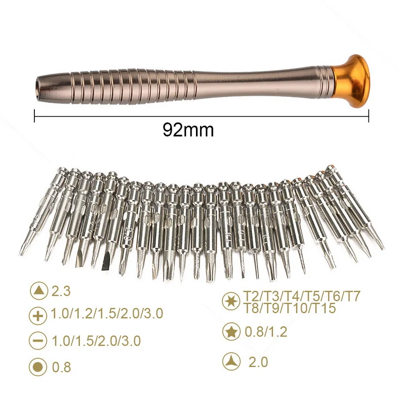 

16pcs/25pcs Precision Screwdriver Set Repair Mobile Phone Opening Repair Tools Kit Hex Phillips Torx Slotted Bit Kit