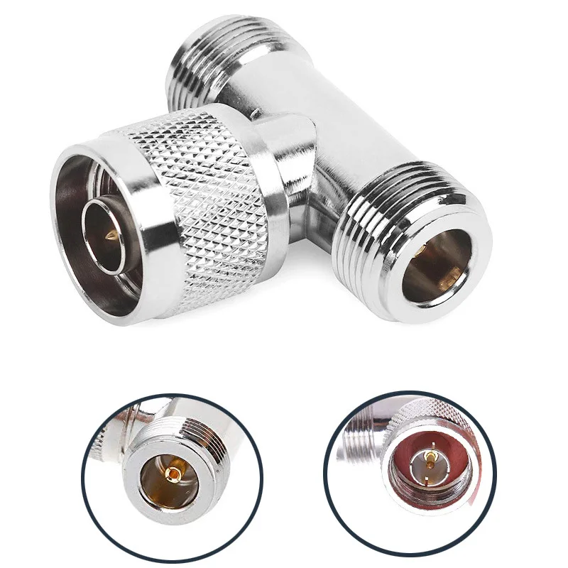 3 сторонний сплиттер переходник для коаксиального кабеля N гнездовой разъем T Type 2