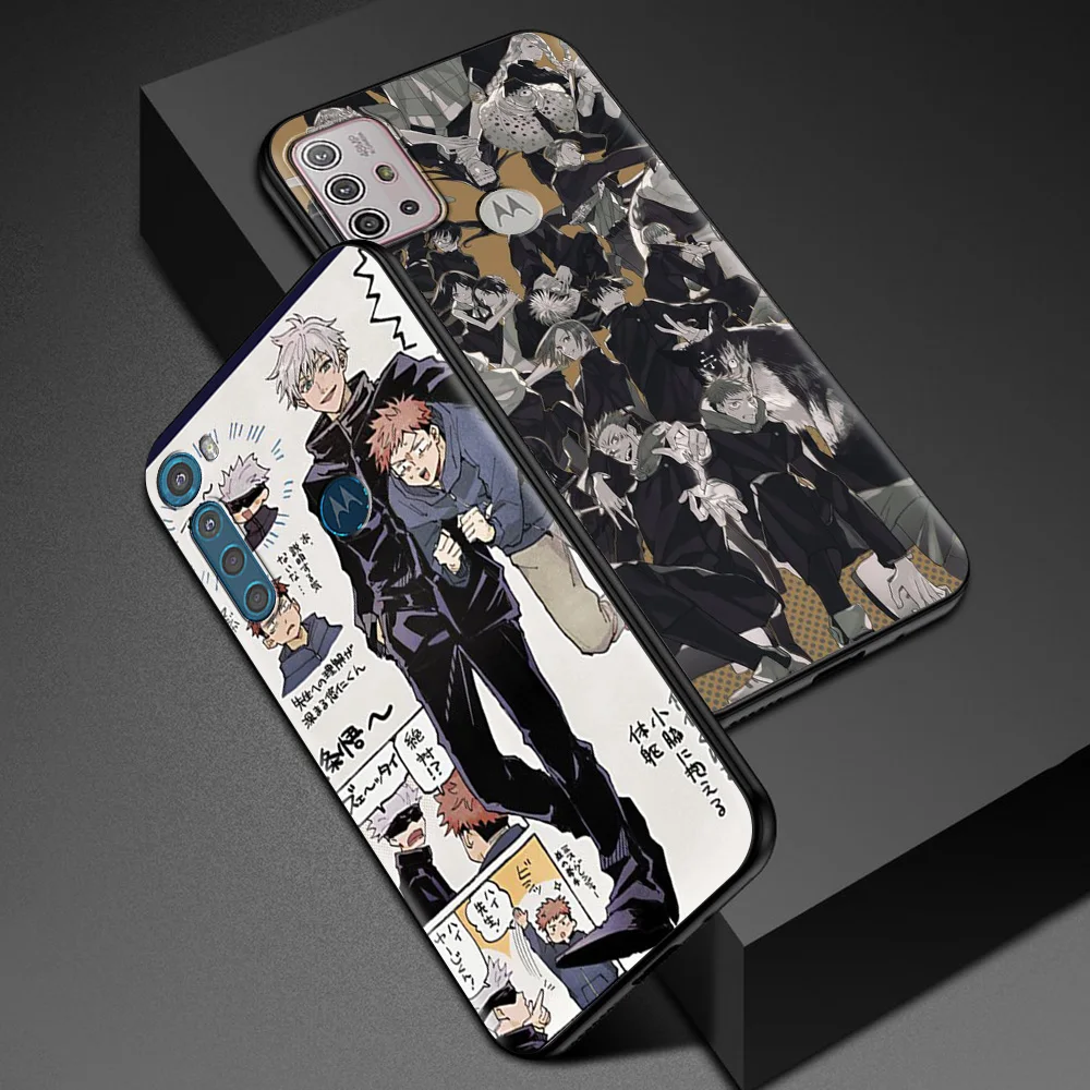 jujutsu kaisen anime for motorola one fusion case for moto g10 g9 g8 plus play power one g20 g30 g40 g50 g60 edge 20 phone shell free global shipping