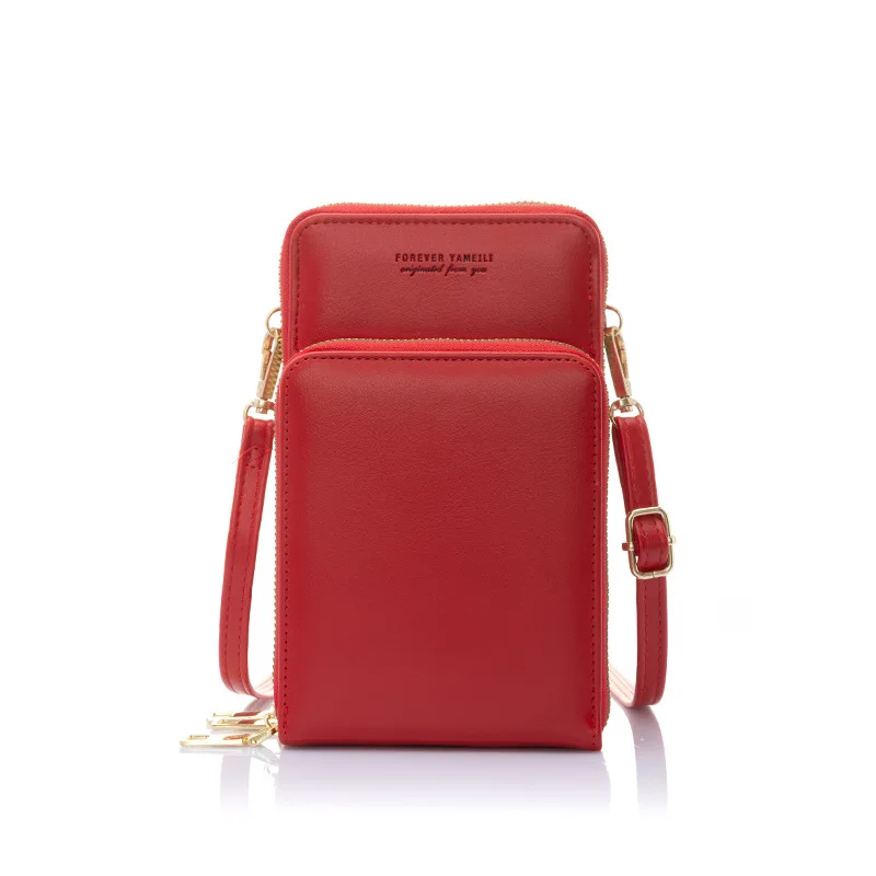 

Women Small Shoulder Bag PU Lether Bag For Lady Solid Color Mobile Phone Bag purses and handbags luxury designer shopping bag