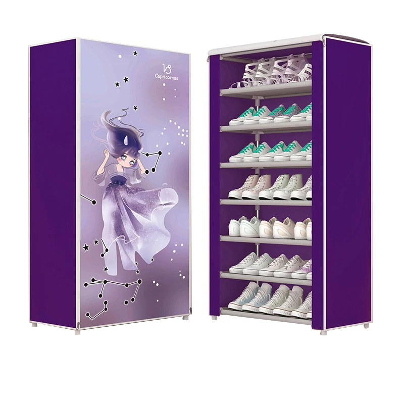 

Shoe Cabinet Shoe Rack Shoe Shelf Practical Creative Assemble Non-Woven Fabric 8 Layer Closet Storage Space Save DIY