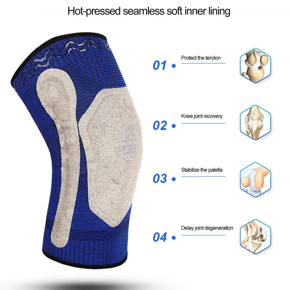 Дышащий наколенник для упражнений протектор поддержка фитнеса силиконовое