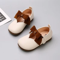 children 2021 spring autumn new girls fashion bow garden shoes princess shoes baby soft soled peas shoes