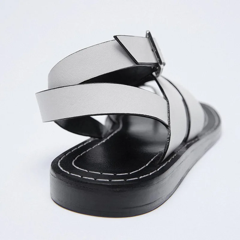 

Cross Flip Flops Platform Flat Sandal Shoe Summer Heels Suit Female Beige Corrective Without Comfort Fashion Low Girls Black Fab