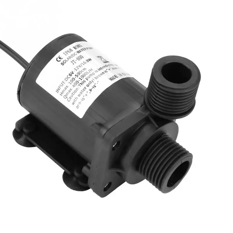 Мини DC водяной насос Бесщеточный низкий уровень шума Boost 12 V-40 до 100 градусов
