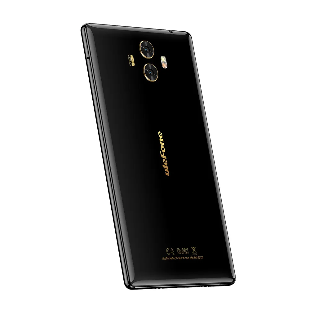 Смартфон Ulefone Mix, четыре ядра, 4 Гб+ 64 ГБ, MTK6750T, 5,5 дюйма, HD, 13 МП, двойная реальная камера, Android 7,0, отпечаток пальца, мобильный телефон