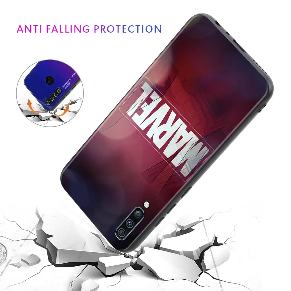 For Samsung A50 A10 A70 A20E A20S A30 A30s A40 A30S A20 M31 M51 M21 M62 10S M22 M52 M01 M11 M12 Case Marvel Spiderman 3 Iron Man