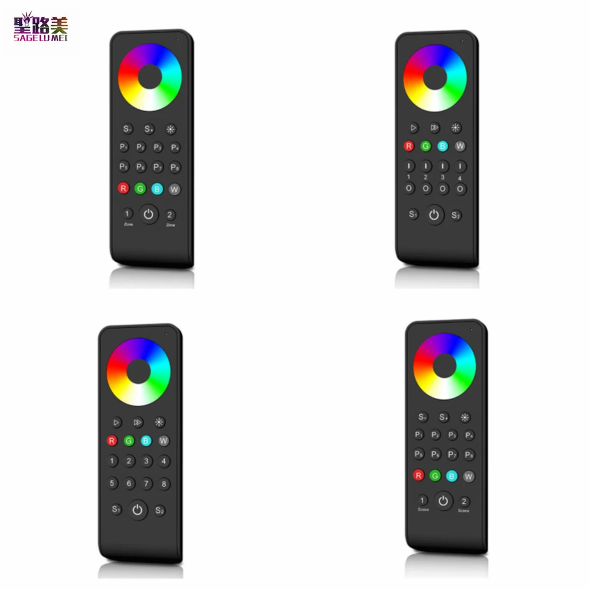 

1 2 4 8 Zone 2.4G RF RGB/RGBW Remote Controller RS9/RS8/RS4/RS3 Apply to Skydance Receiver For 3CH 4CH LED Strip Light Tape
